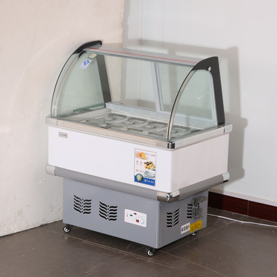 Ice Porridge Ice Cream Small Display Cabinet 8 Barrels 10 Plates