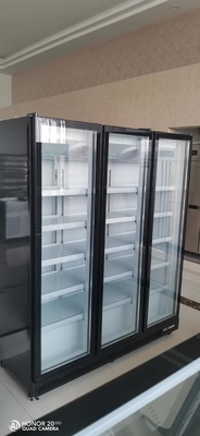 Glass Door Freezer Merchandiser 3 Door Upright Freezer
