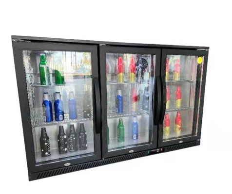 350L Sliding Beer 3 Door Upright Display Freezer