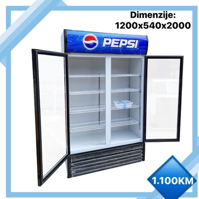 Family supermarket Commercial Two door glass door freezer Drinks fridge affordable