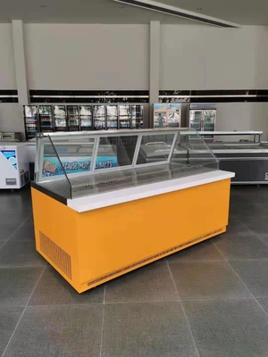Seafood Marinated Meat Vegetables Cold Dish Cabinet Commercial Horizontal