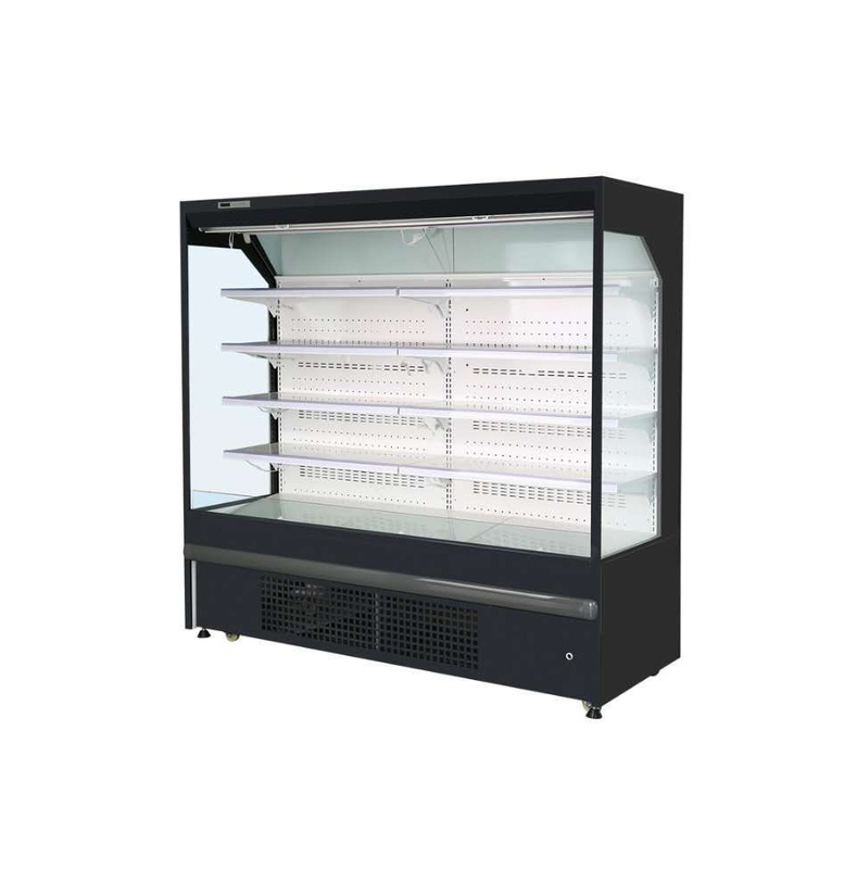 commercial freezer Supermarket fruit shop vegetable shop preservation display commercial with door curtain cabinet